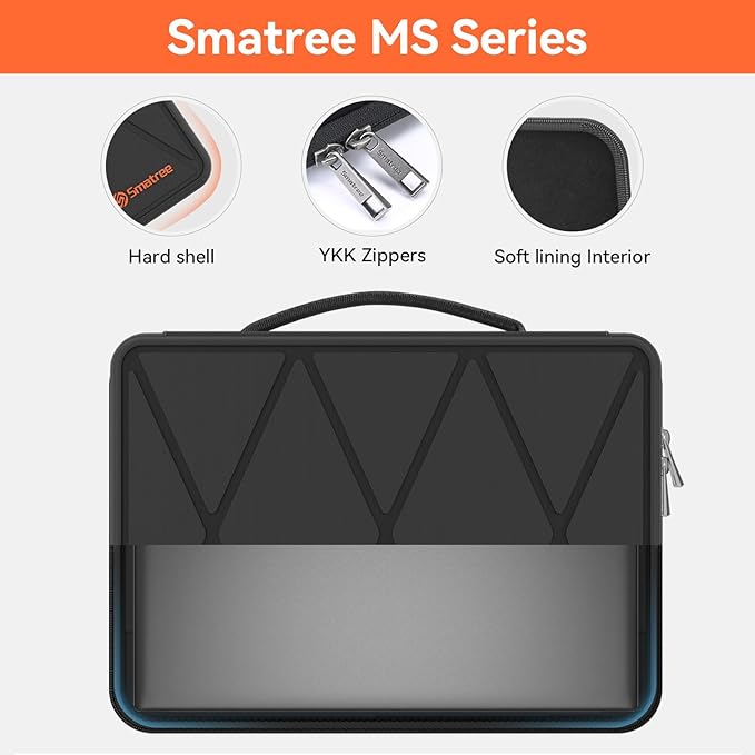 Smatree MS41T Hard EVA Protective Sleeve Case with Stand Compatible for 14 inch HP OmniBook Ultra Flip 2-in-1 Laptop Next Gen AI PC 14t-fh000/Ultra Flip Laptop 14, HP OmniBook 5 Next Gen AI 14