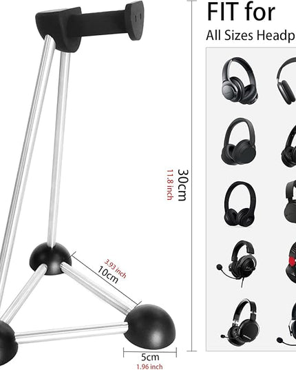 Headphone Stand, Desktop Headset Holder, Desk Earphone Stand, Gaming Headsets, for SteelSeries/Logitech/HyperX/Sony/Beats/Sennheiser/Anker/Xbox, and All Headphones.(Red) (Black)