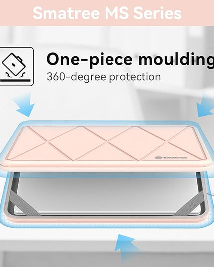 Smatree MS94 Hard EVA Protective Sleeve with Stand Compatible for 15.6 inch ASUS TUF Gaming F15/A15 2023/2022 Waterproof Sleeve, Pink