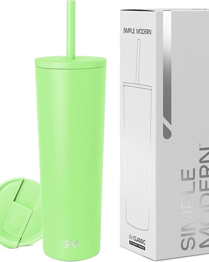 Simple Modern Classic Tumbler with Lid and Straw | Insulated Iced Coffee Cup Reusable Stainless Steel Water Bottle Travel Mug | Gifts for Women Men Her Him | 28oz | Baja