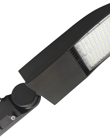 100W LED Parking Lot Area Lights, Dimmable LED Shoebox Lights, 20KV Surge Protector Built-in 13500LM 600W Equiv. Outdoor Commercial Area Road Lamps, DLC UL Approved 5000K Daylight 100-277VAC