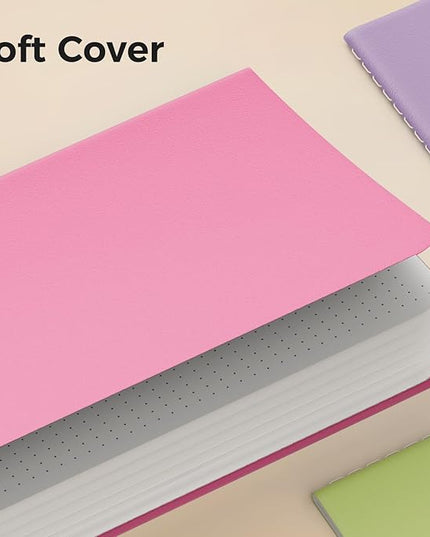 12 Pack Colorful Dot Grid Notebook Journals Bulk with Thick Paper, 60 Pages, 8.3x5.5 inch, A5 Size, Writing Subject Notebooks Planner for Student Travelers Office, Travel Journal Set