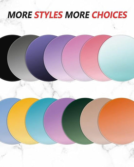 ITNRSIIET Mouse Pad Non-Slip Rubber Base Smooth Surface Stitched Edges Waterproof Durable Compatible with All Mice for Office & Gaming, Desk Accessory, Diameter 8.7 inch, Azure Gradient