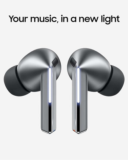 Samsung Galaxy Buds 3 Pro AI True Wireless Bluetooth Earbuds, Noise Cancelling, Sound Optimization, Redesigned Comfort Fit, Silver [US Version, Amazon Exclusive, 2Yr Warranty]