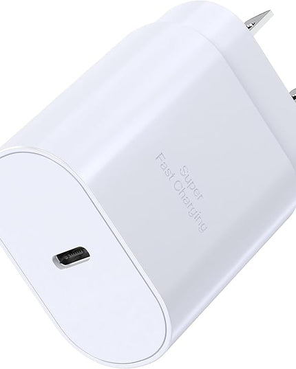 USB C Block 30W PD Super Fast Charging Block Type C Plug Cube Wall Adapter Power Brick USB C Charger Block for iPhone 17, 17 Air, 17 Pro Max,16,16e,15,14,13,12,11, iPad, mini, Galaxy S25, S24
