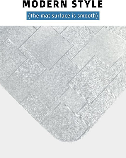 Chair Mat for Hardwood Floor, 63x51 inches Floor Mat Protector for Office Chair, Desk, Home, Frosted Pattern Rectangle Floors Protector