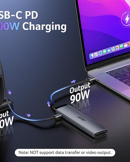 Acer 8 in 1 USB C Hub 10Gbps, USBC to HDMI Adapter 4K@60Hz, 2×USB-C 3.2, 2×USB A 3.0 Data Transfer, 100W PD Port Type C Multiport Splitter with SD/TF Card Reader, for Laptop, PC, Desktop, iPad Pro
