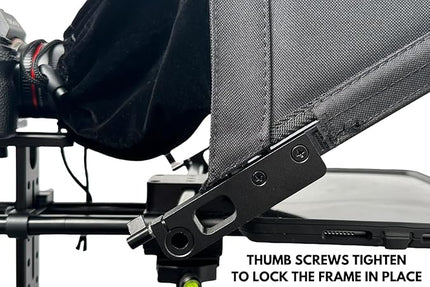 Glide Gear TMP 750 Teleprompter – All Camera & Smartphones, Tablets – 17" Glass, Hard Case, No Assembly