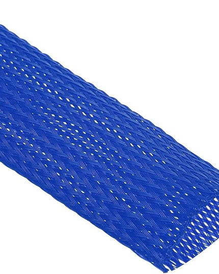 uxcell Expandable Sleeving,1 9/16-inch 10ft Cable Sleeve, Blue
