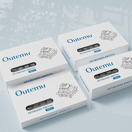 Outemu Blue Switch Replacement Mechanical Keyboard Switches,Clickers for 3D Prints,Dustproof,3 PIN Clicky,Accurate Typing,DIY Keyboard,Gaming Keyboard with 3 Kailh Switches(105+3Pcs)