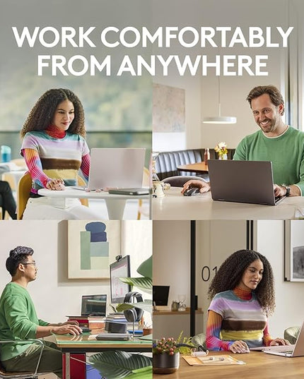 Logitech MX Anywhere 3S Compact Wireless Mouse, Fast Scrolling, 8K DPI Any-Surface Tracking, Quiet Clicks, Programmable Buttons, USB C, Bluetooth, Windows PC, Linux, Chrome, Mac - Graphite