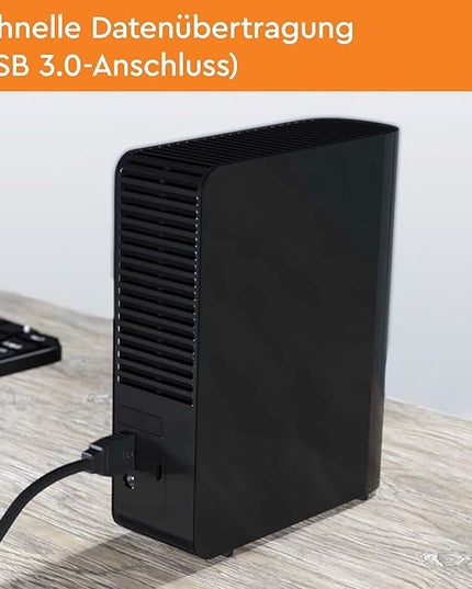 WD 8 TB Elements Desktop External Hard Drive - USB 3.0, Black