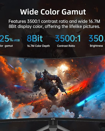 KTC 32 Inch 240Hz Curved Gaming Monitor, FHD 1080P 1500R HDR Gaming PC Monitor, FreeSync, Ultra-Fast 1ms Monitor for Gamer, 3500:1 Contrast, HDMI 2.0 x 2, DisplayPort 1.4 & USB 2.0, H32S17F