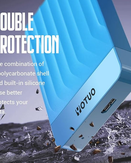 Portable External Hard Drive Storage Expansion Mobile HDD USB 3.0 for PC, Mac, Desktop, Laptop, PS4, PS5, Xbox One X/S, Xbox 360, Xbox Series X/S, Office & Game (Blue, 1TB)