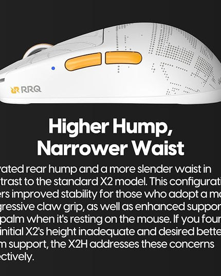 Pulsar x RRQ X2H Wireless Gaming Mouse, Limited Color Edition, Ultra Lightweight 1.90 oz (54 g), Symmetrical, Optical Switch, 26000 DPI, PAW3395 Sensor (Medium, RRQ Edition)