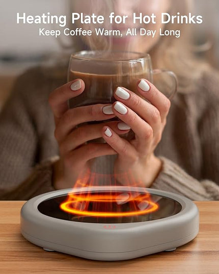 Oracer Coffee Mug Warmer, Cup Warmer for Desk with Auto Shut Off, Electric Beverage Tea Water Milk Warmer with Smart Temperature Settings, Heating Plate Candle Wax Warmer