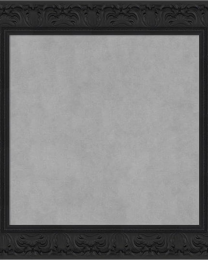 Amanti Art Black Framed Magnetic Board 27x27 Medium Vision Board for use with Magnets, 100% Metal Sheet to Display Items as Office Decor or for Home Organization in mudroom, Kitchen or Kids Room