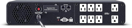CyberPower CP1500PFCRM2U PFC Sinewave UPS Battery Backup and Surge Protector, 1500VA/1000W, 8 Outlets, AVR, Short Depth 2U Rackmount; UL Certified