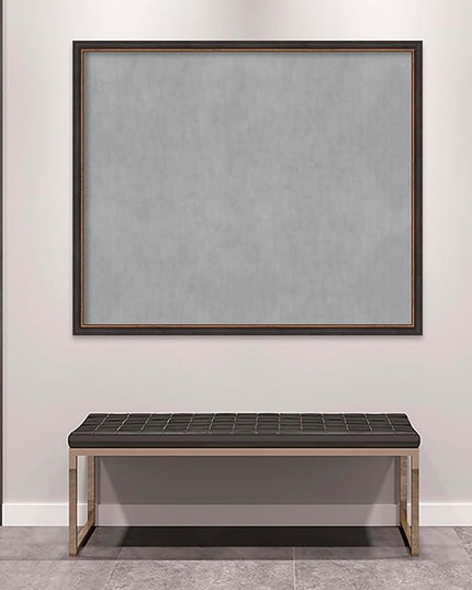 Amanti Art Black Framed Magnetic Board 43x51 Oversize Vision Board for use with Magnets, 100% Metal Sheet to Display Items as Office Decor or for Home Organization in mudroom, Kitchen or Kids Room