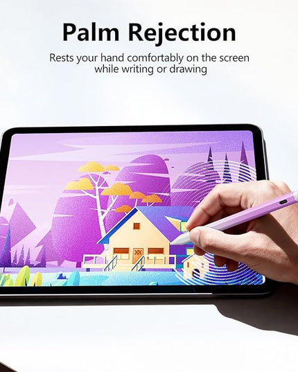 Stylus Pen for iPad 6th-11th Generation-2X Fast Charge Active Pencil Compatible with 2018-2025 Apple iPad Pro 11"/12.9"/M4, iPad Air 3/4/5/M2/M3,iPad mini 5/6 Gen-Gradient White Pink