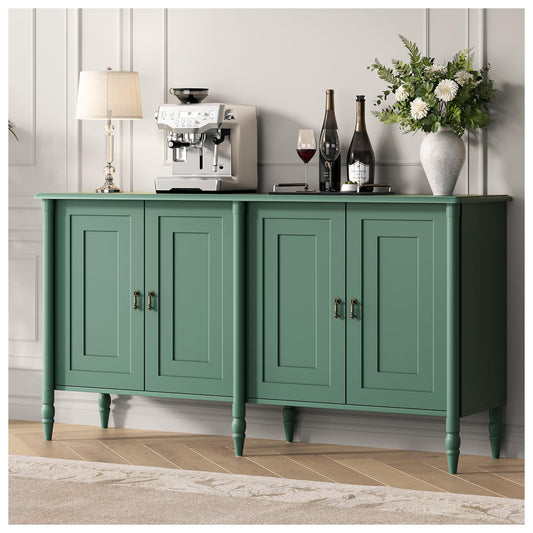 JOINICE 59" Sideboard Buffet Cabinet with Storage for Dining Room,Green