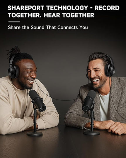 AOC Bluetooth Over Ear Headphones, Wireless Studio Monitor & Mixing DJ Headphones with 72H Playtime, Hi-Res, Built-in Mic, 3.5mm/6.35mm Wired Audio Jack for Guitar AMP, Podcast, PC Gaming - Black