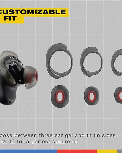 Skullcandy Method 360 ANC Wireless Earbuds, Sound by Bose, Bluetooth Headphones, Premium Noise Cancelling, Up to 40 Hrs Battery, Sweat and Water Resistant, Microphone for iPhone Android - True Black