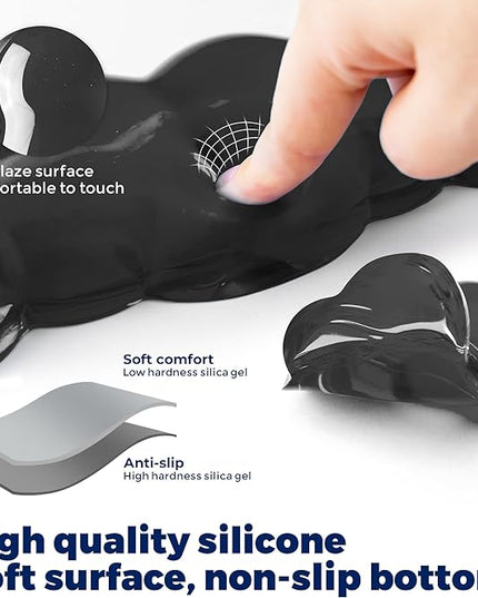 Gel Cloud Keyboard & Mouse Wrist Rest Set - Cloud Keyboard Wrist Rest Pad & Mouse Support for Office Gaming Pad Computer Laptop Ergonomic Comfortable Pain Relief- Cloud Pad Set