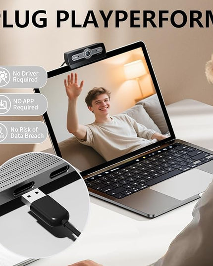 Full HD 1080p Webcam for pc Camera for Computer Laptop Web cam Desktop Streaming Camera Built-in Microphone,Plug & Play USB