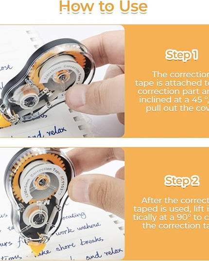 M&G 39.3 Feet Correction Tape, 12 Pack Correction Tape, Easy to Use Applicator for Instant Corrections,Office Products, Total 472FT/144M