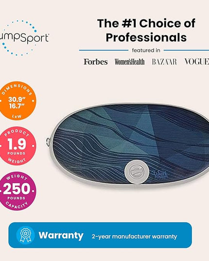 Wurf Board by JumpSport (Santa Cruz or Maui style) | Curved Air-Spring Anti-Fatigue Mat for Standing Desk Users | Stress-Relieving Desk Accessory | Comfort In Motion