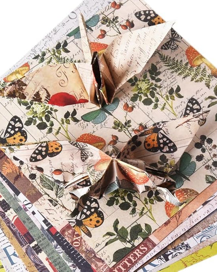 Origami Paper Kit Dobule Sided 100 Sheets 100 Colors 6 Inch Japanese Chiyo Square Easy Fold Arts Crafts DIY Handwork Origami Papers Coffee Newspapers