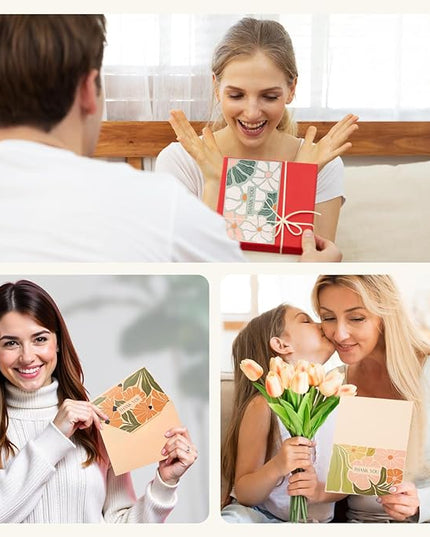 Thboxes Thank You Cards with Envelopes, 36 Pack Thank You Cards Bulk with Envelopes & Stickers 4x6 Inch Greeting Card for Birthday, Wedding, Baby Shower, Graduation, Bridal Shower, Business