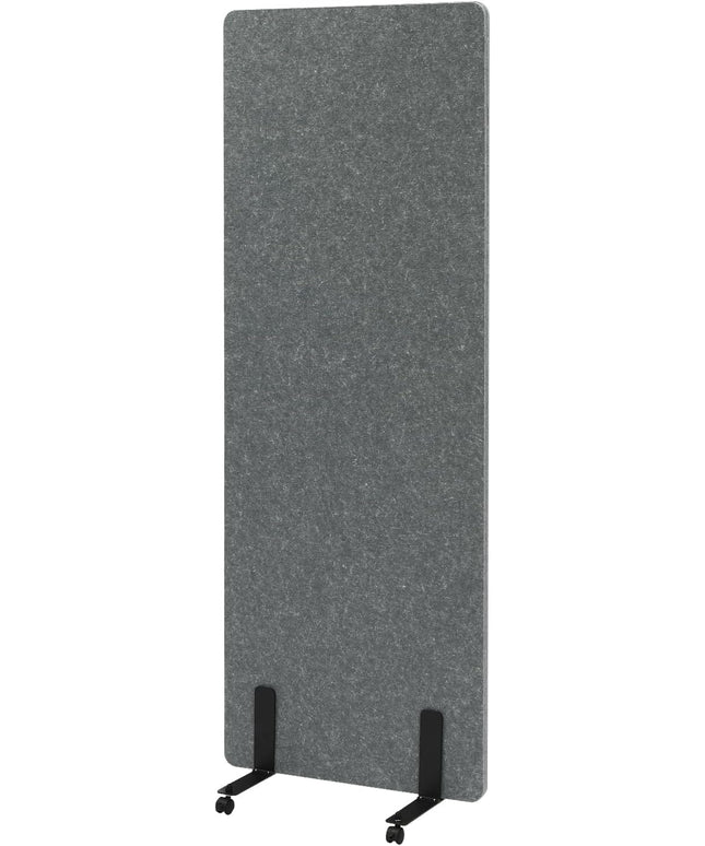 Polyester Desk Dividers, Soundproof Room Divider Office Furniture Partitions, Privacy Desk Panel with Wheels & Screwdriver, Stand Up Freestanding Desk Privacy Panel for Office Classroom(24" x 66")