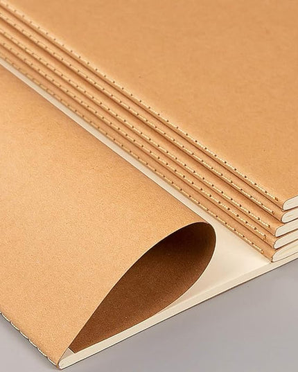 Large Blank Notebook Journals Bulk with Thick Plain Paper, 60 Pages, 8.5x11 inch, Sketchbook Composition Diary Subject Notebooks Planner for Students Office, Kraft Journal Set, 12 Pack