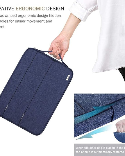 Voova 14 15 Inch Laptop Sleeve Case, Waterproof Computer Bag Cover Compatible with MacBook Air 15 M2/M3/M4 2022-2025, MacBook Pro 15, Hp chromebook 14, 14-15” Dell Lenovo Acer Asus, Blue