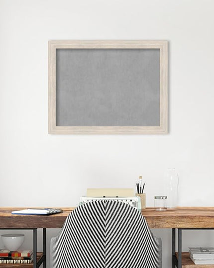 Amanti Art White Framed Magnetic Board 21x27 Medium Vision Board for use with Magnets, 100% Metal Sheet to Display Items as Office Decor or for Home Organization in mudroom, Kitchen or Kids Room