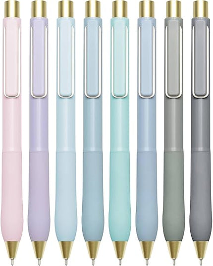 Linbsunne Ballpoint Pens Black Ink Pen 1.0mm Medium Point with Super Soft Grip(12-count)