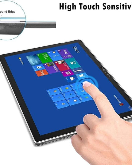 Megoo [2-Pack Screen Protector for Surface Pro 6, Friendly Touching/Easy Installation/High Sensitivity/HD Clear Tempered Glass, Compatible for Microsoft New Surface Pro 6 Pro 5/4 12.3 Inch