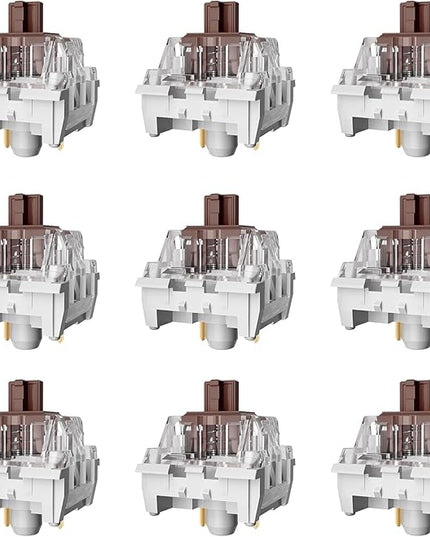 Mechanical Gaming Keyboard Brown Switches,3 Pin 50gf RGB SMT Tactile Switch,Dustproof and Waterproof Switch (Brown,90PCS)