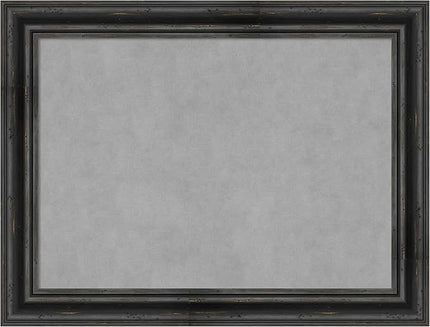 Amanti Art Black Framed Magnetic Board 25x33 Medium Vision Board for use with Magnets, 100% Metal Sheet to Display Items as Office Decor or for Home Organization in mudroom, Kitchen or Kids Room