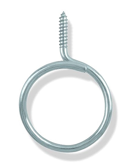Cable & Wire Support Heavy Duty 2 Inch Threaded Bridle Rings Wood Screw, Cable Ring Hangers for Low Voltage Cable Management