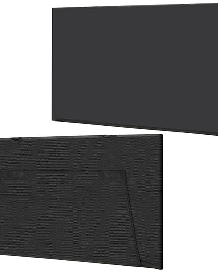 Under Desk Privacy Panel 39 in. Wide Modesty Panel For Desk - 17 in. Tall Black Faux Leather Desk Skirt for Office Desk with Cable Management Net, Perfect for 40 in. Work Station