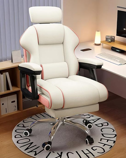 Executive Office Chair Reclining with Footrest Ergonomic Computer Desk with Lumbar Support Big and Tall Home High Back Gaming Chair for Office Home Study