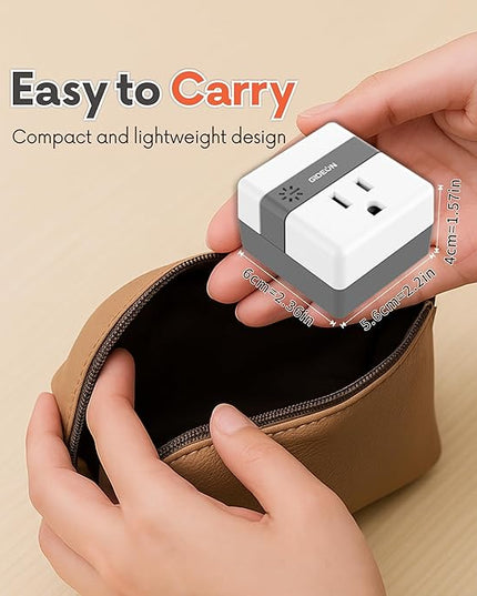 GIDEON Single Outlet Surge Protector with Voltage Protection and Ground Protected Light Indicators, 1800W Mini Wall Socket Smart Plug for Refrigerator, TV, PC and Home Appliances, 15A 120V