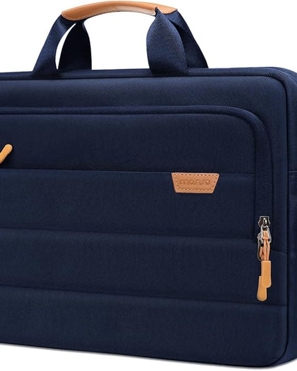 MOSISO Laptop Shoulder Messenger Bag, Computer Bag, Briefcase with Front Rectangle&Horizontal Pockets&Belt