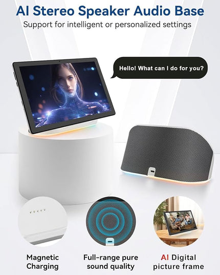 2025 Upgraded Android Tablet with Charging Speaker Dock, 2 Years Protection, Octa-Core CPU, 14GB+64GB Storage with 1TB Expansion, WiFi 6, BT5.3, Google Tablet, US Version