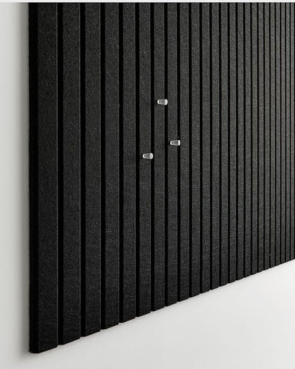 Large Bulletin Board 48"x36" - Office Wall Organizer to Replace your Old Cork Boards for Walls for Office Decor - 12-pack Felt Wall Panels for Use in Home Office Decor, Classroom Decor (Black)