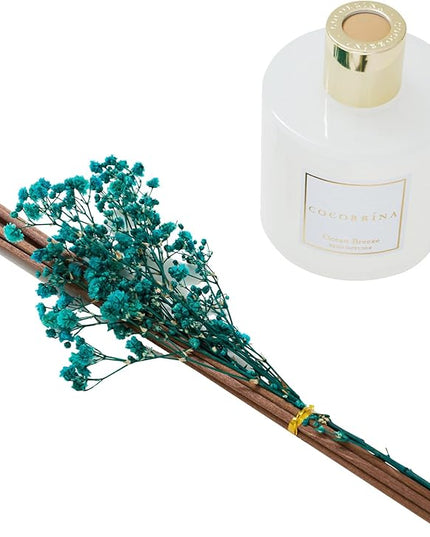 COCORRÍNA Reed Diffuser - Ocean Breeze Scented Diffuser with 8 Sticks Home Fragrance Reed Diffuser for Bathroom Shelf Decor