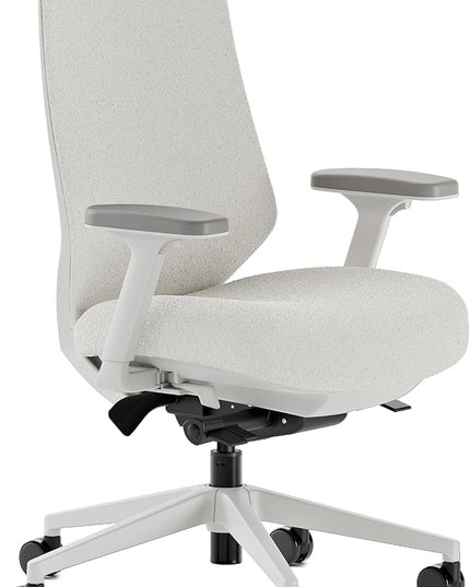 Branch Ergonomic Chair Pro - Mesh Office Chair with 14 Points of Adjustment - Height, Depth & Tilt Adjustable - 5D Armrests - Forward Tilt, Smooth Recline, and Lumbar Support - Ivory Boucle
